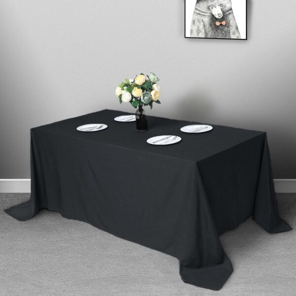 Black Polyester Linen